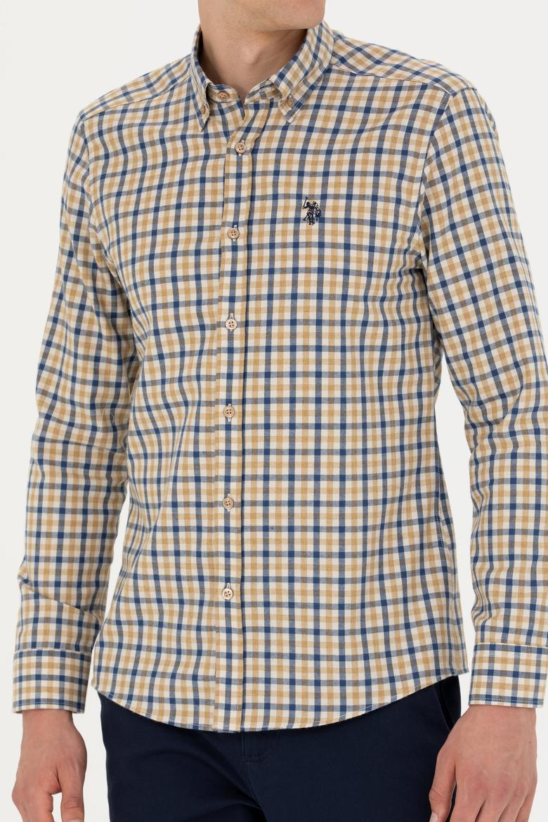 Erkek Kum Uzun Kollu Gömlek - 50279414088