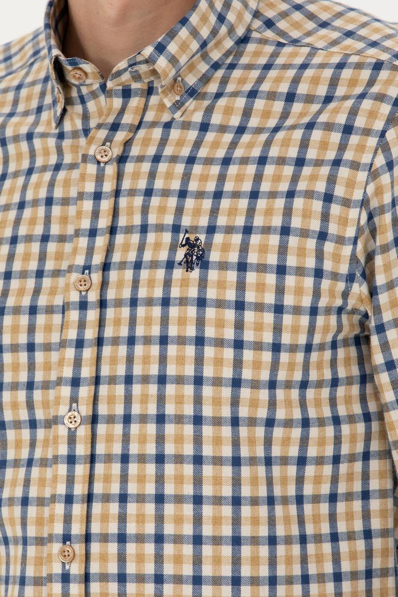 Erkek Kum Uzun Kollu Gömlek - 50279414088