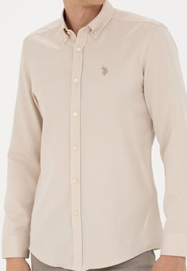 Erkek Kum Uzun Kollu Gömlek - 50279424001