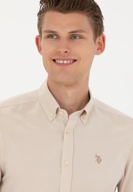 Erkek Kum Uzun Kollu Gömlek - 50279424001