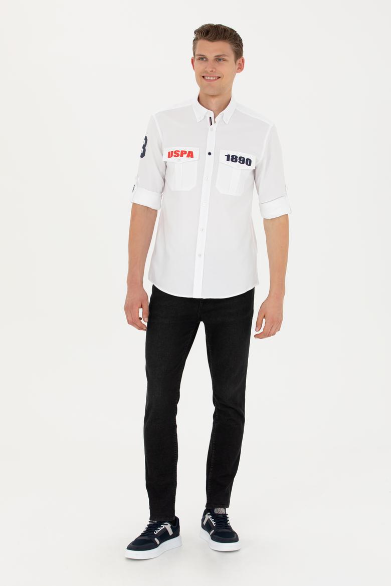 Erkek Beyaz Uzun Kollu Gömlek - 50272289005