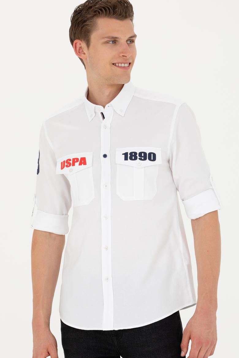 Erkek Beyaz Uzun Kollu Gömlek - 50272289005