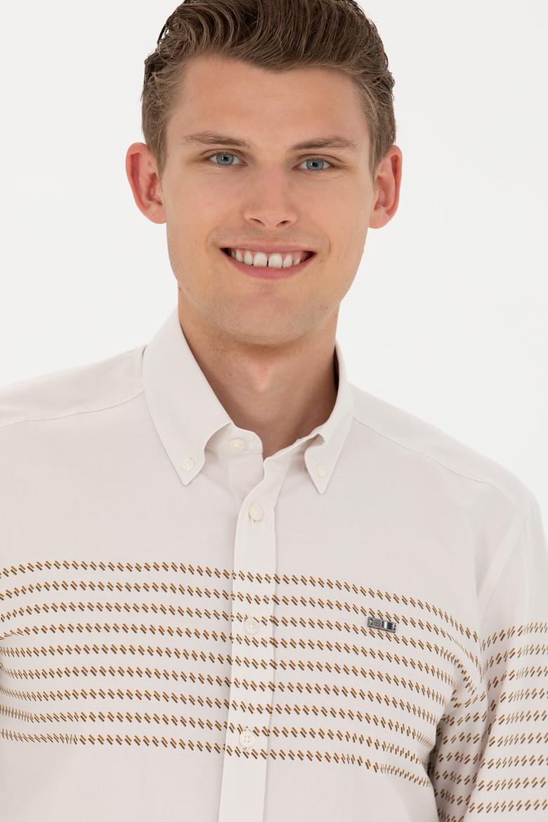 Erkek Taş Uzun Kollu Gömlek - 50272106017