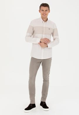Erkek Taş Uzun Kollu Gömlek - 50272106017