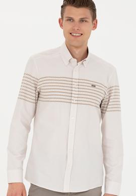 Erkek Taş Uzun Kollu Gömlek - 50272106017