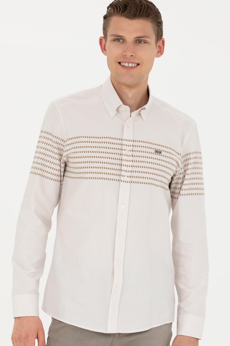 Erkek Taş Uzun Kollu Gömlek - 50272106017