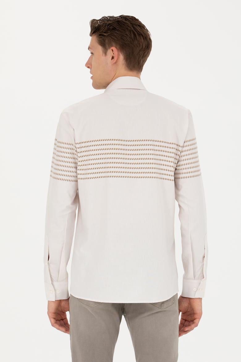 Erkek Taş Uzun Kollu Gömlek - 50272106017