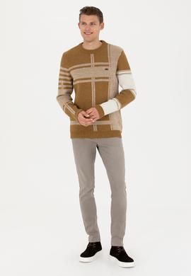 Erkek Açık Haki Kazak - 50271071054