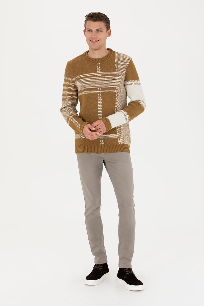 Erkek Açık Haki Kazak - 50271071054