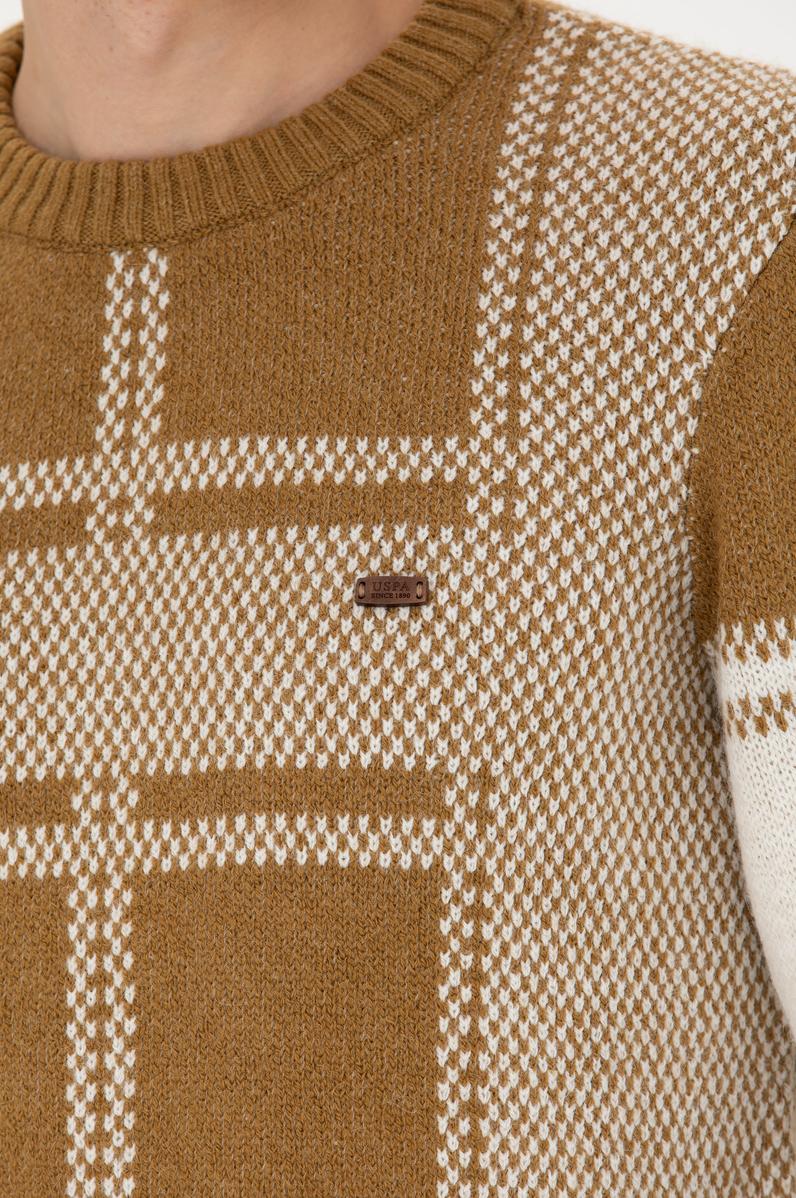 Erkek Açık Haki Kazak