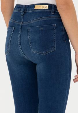 Kadın Koyu Mavi Skinny High Waist Fit Jean Pantolon - 50272307002