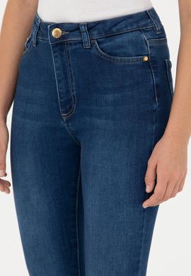 Kadın Koyu Mavi Skinny High Waist Fit Jean Pantolon - 50272307002