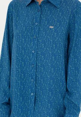 Kadın Petrol Uzun Kollu Gömlek - 50272148026