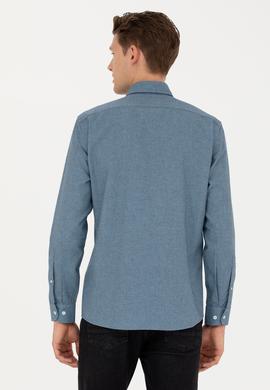 Erkek Açık Mavi Uzun Kollu Gömlek - 50276574076