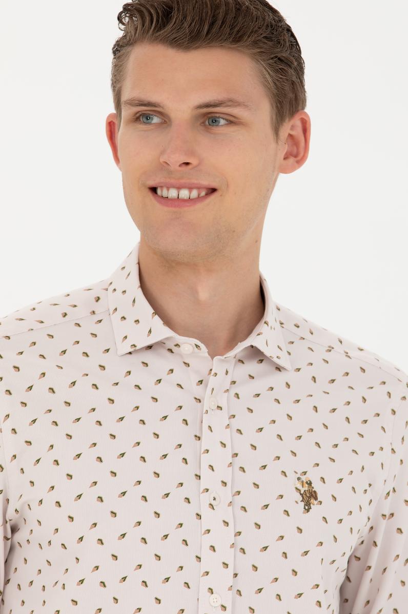 Erkek Taş Uzun Kollu Gömlek