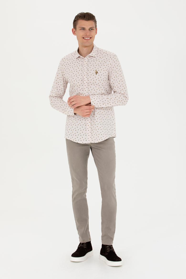 Erkek Taş Uzun Kollu Gömlek - 50272490001