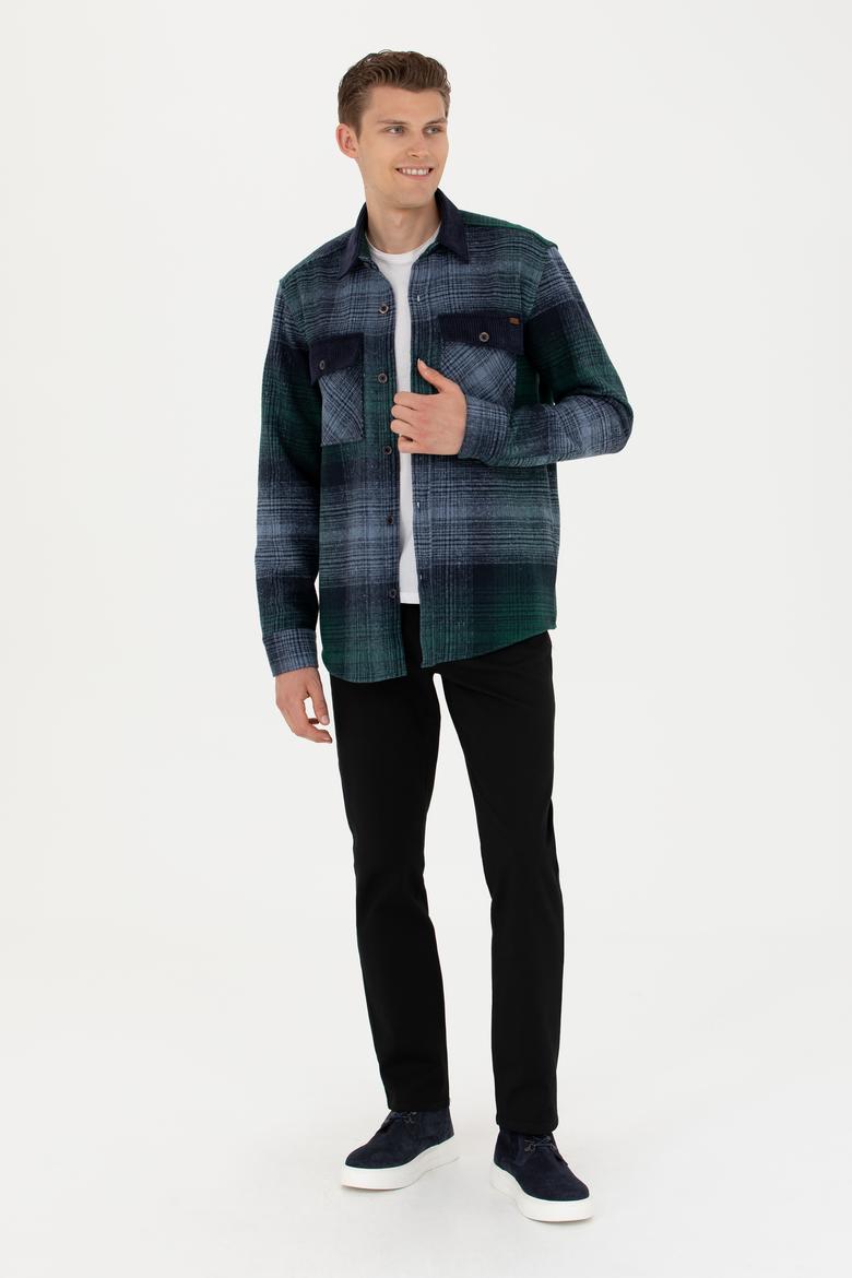 Erkek Siyah Kanvas / Chino Pantolon