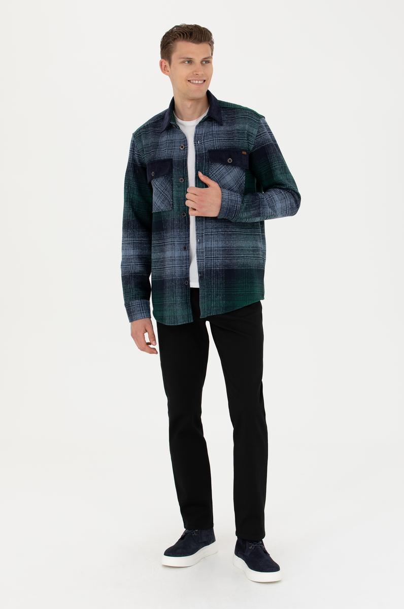 Erkek Siyah Kanvas / Chino Pantolon