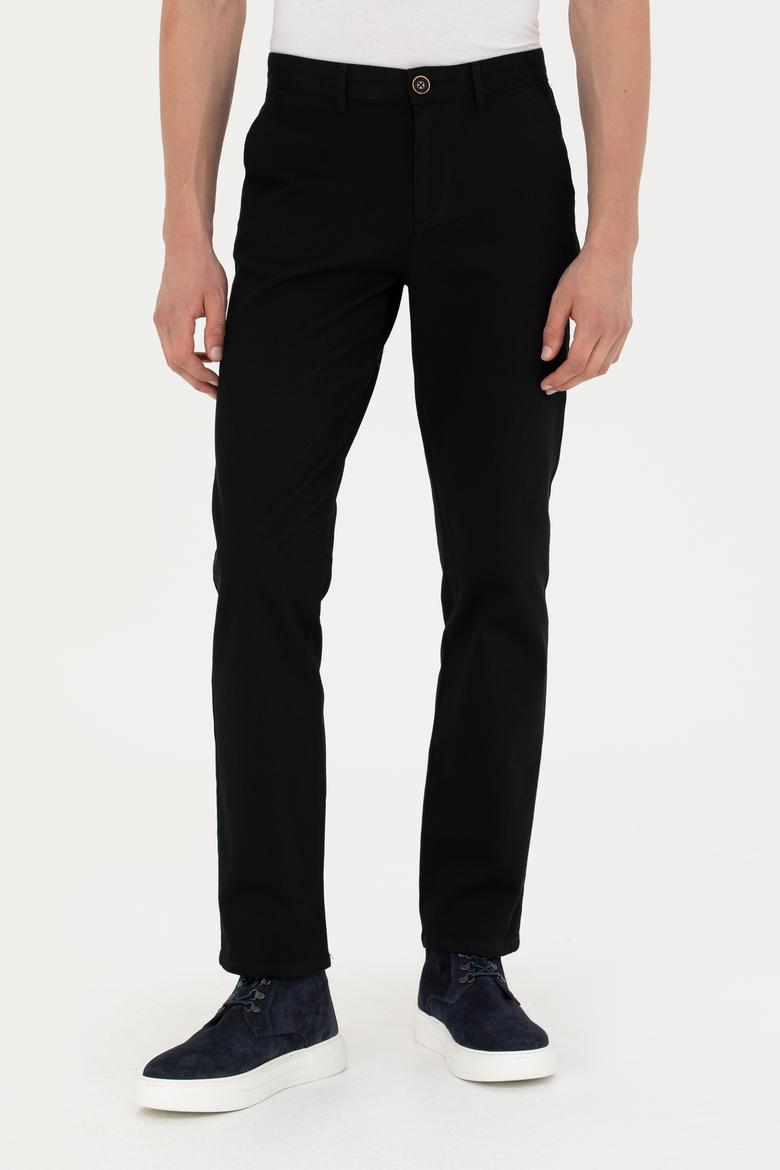 Erkek Siyah Kanvas / Chino Pantolon - 50266089038