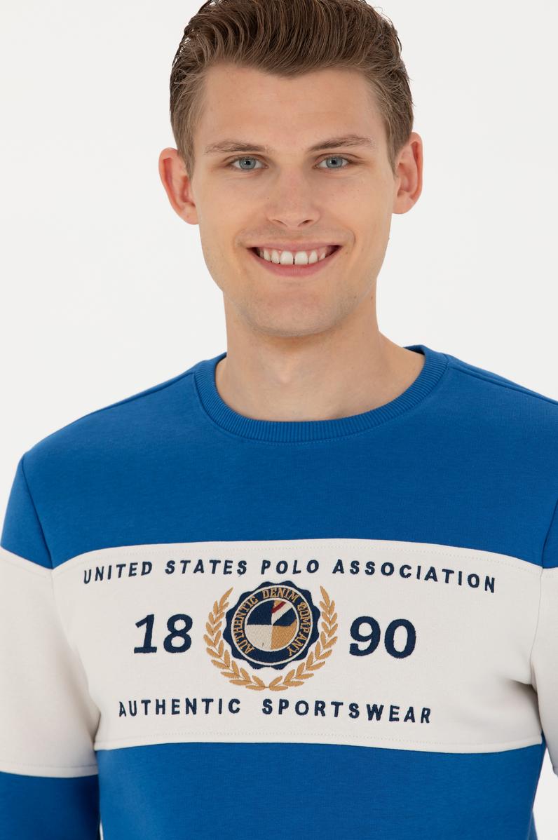 Erkek Saks Sweatshirt