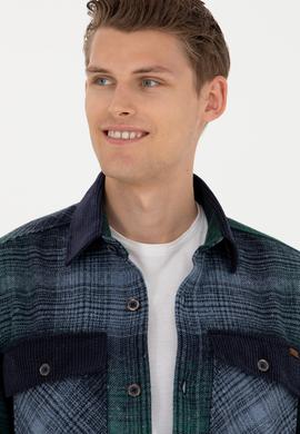 Erkek Petrol Uzun Kollu Gömlek - 50272716012