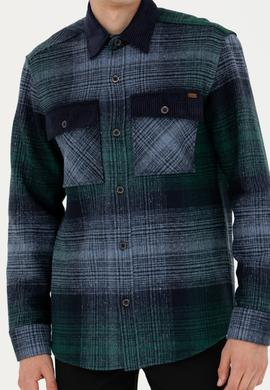 Erkek Petrol Uzun Kollu Gömlek - 50272716012