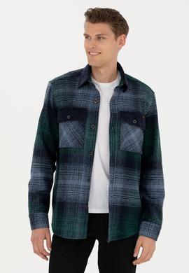Erkek Petrol Uzun Kollu Gömlek - 50272716012