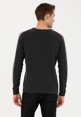 Erkek Antrasit Melanj Kazak - 50277103015