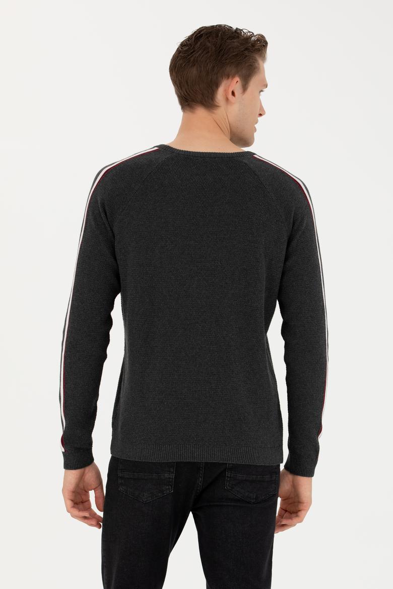 Erkek Antrasit Melanj Kazak - 50277103015