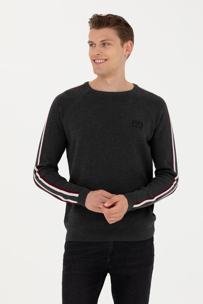 Erkek Antrasit Melanj Kazak - 50277103015