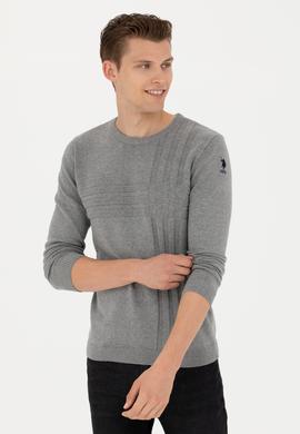 Erkek Gri Melanj Kazak - 50277115002