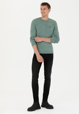 Erkek Koyu Gri Jean Pantolon - 50277465026