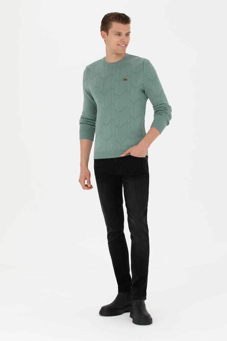 Erkek Koyu Gri Jean Pantolon - 50277465026