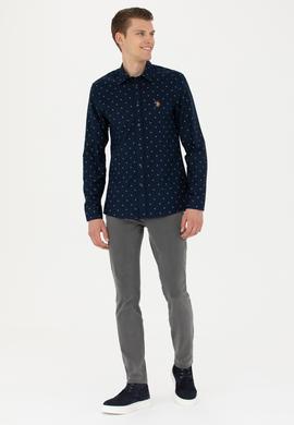 Erkek Lacivert Uzun Kollu Gömlek - 50272706005