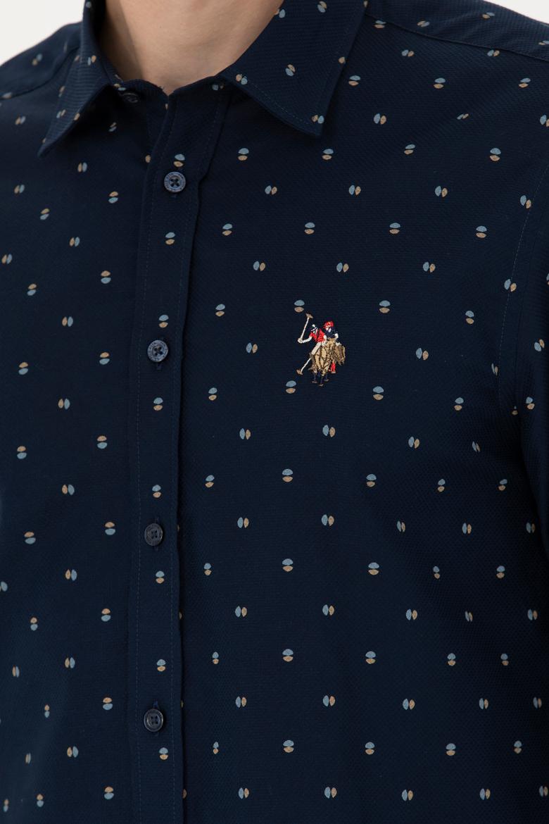 Erkek Lacivert Uzun Kollu Gömlek - 50272706005