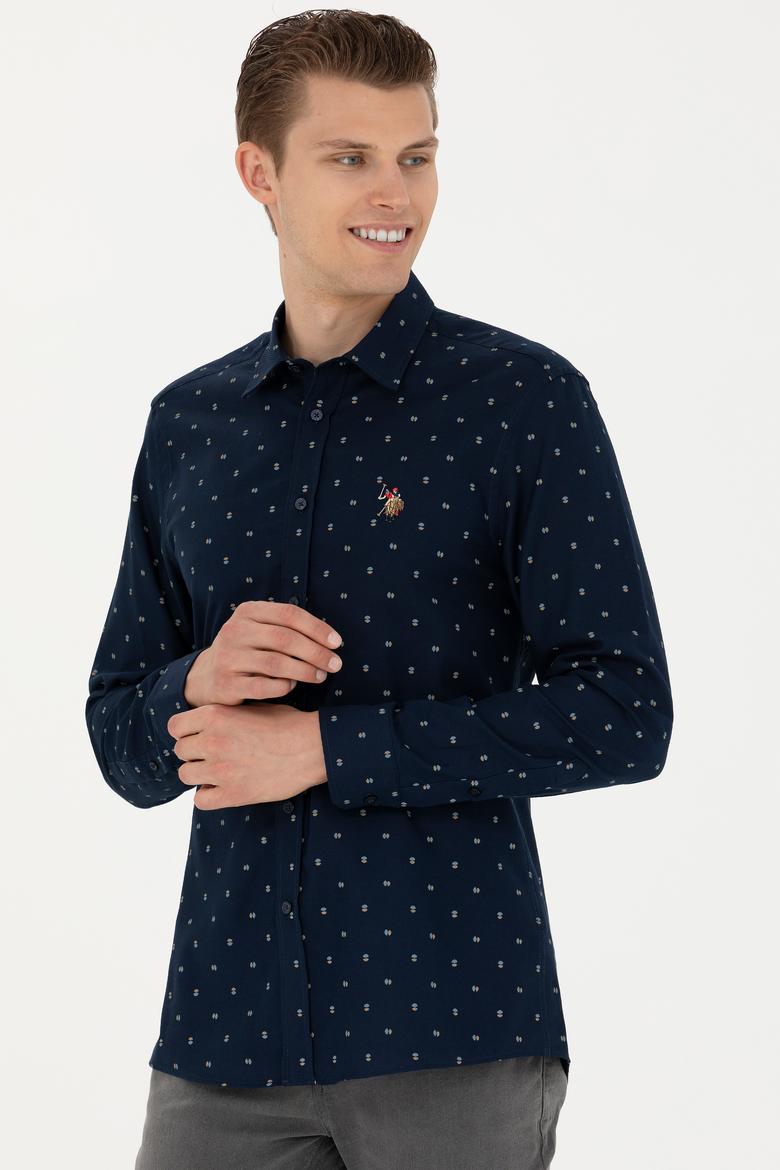 Erkek Lacivert Uzun Kollu Gömlek - 50272706005