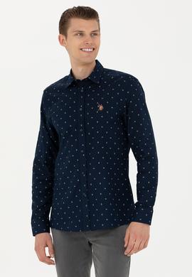 Erkek Lacivert Uzun Kollu Gömlek - 50272706005