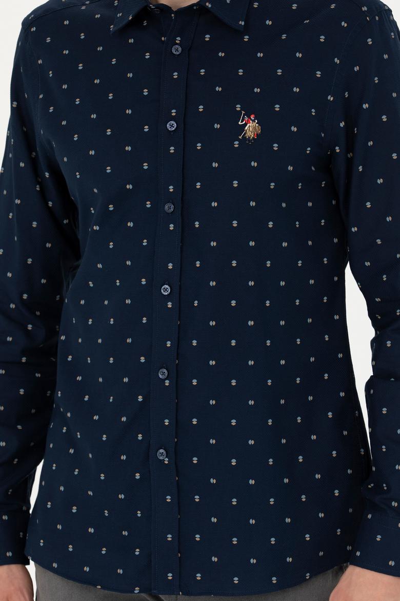 Erkek Lacivert Uzun Kollu Gömlek - 50272706005