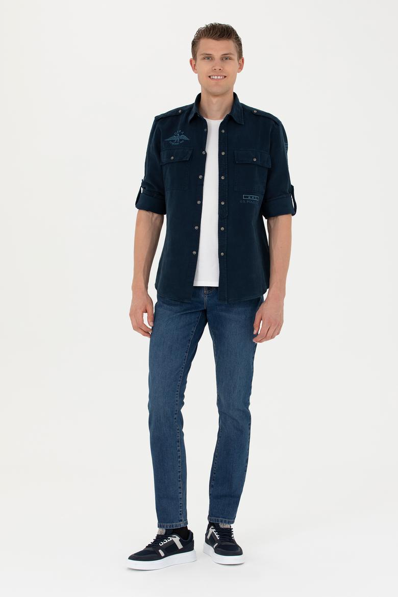 Erkek Kırmızı Jean Pantolon