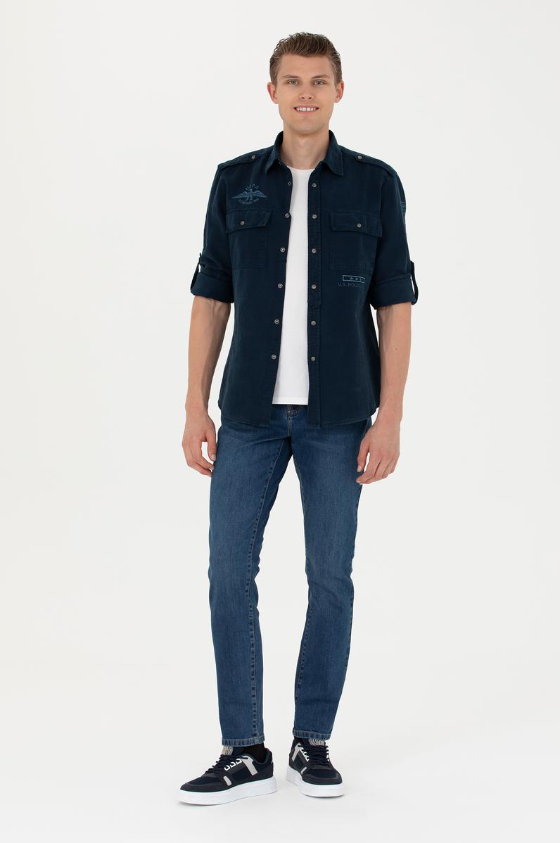 Erkek Kırmızı Jean Pantolon