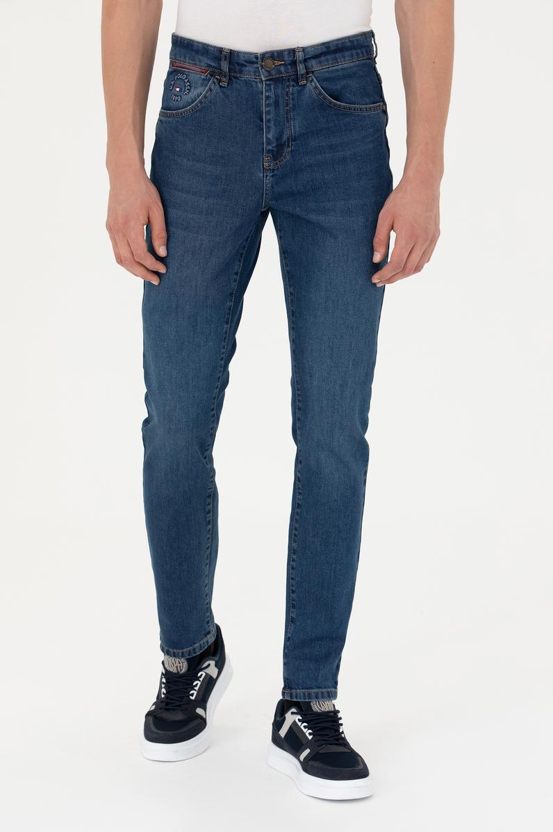 Erkek Kırmızı Jean Pantolon