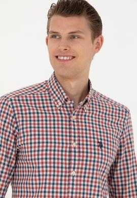 Erkek Bordo Uzun Kollu Gömlek - 50279414078