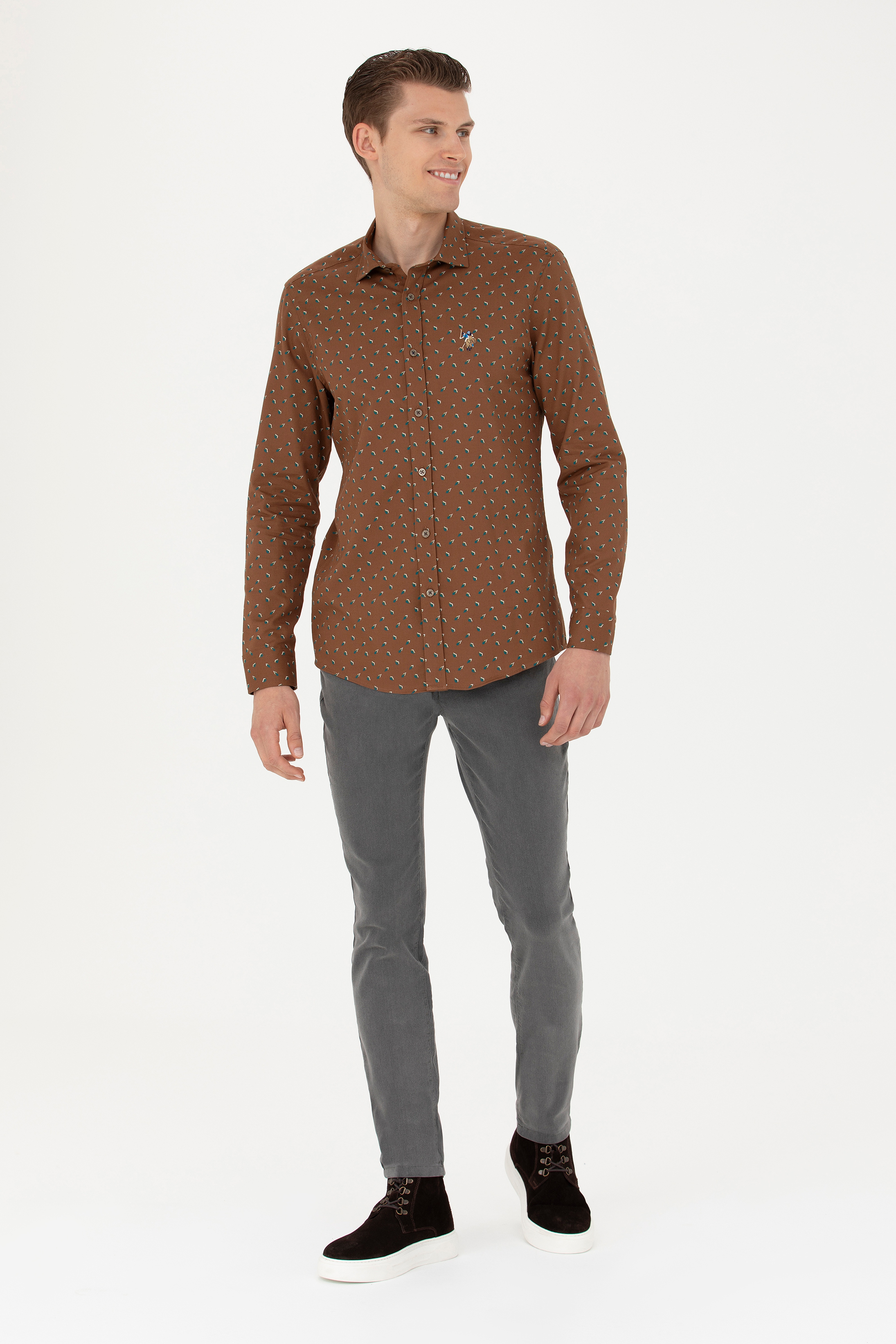Erkek Gri Jean Pantolon - Image 1