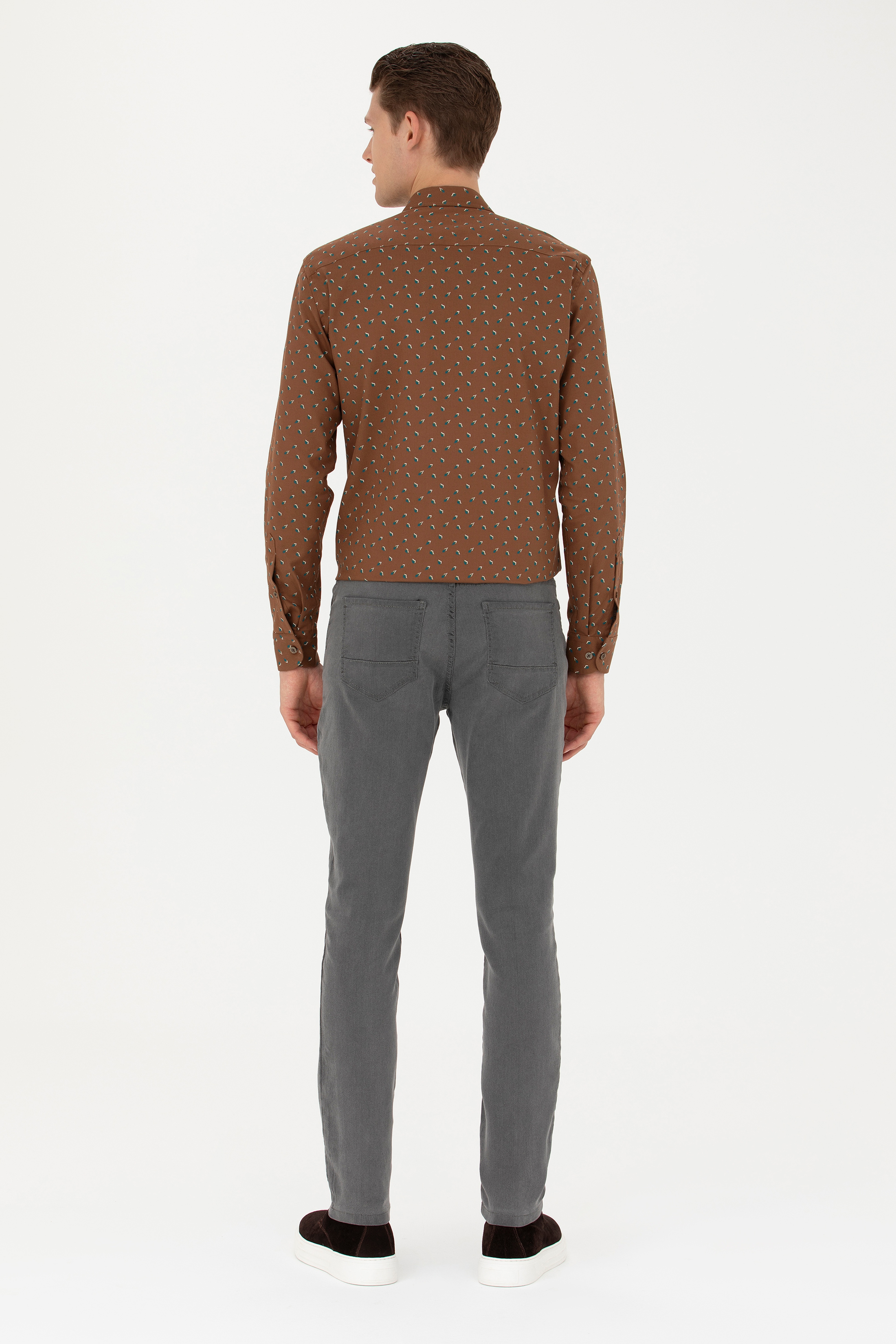 Erkek Gri Jean Pantolon - Image 4