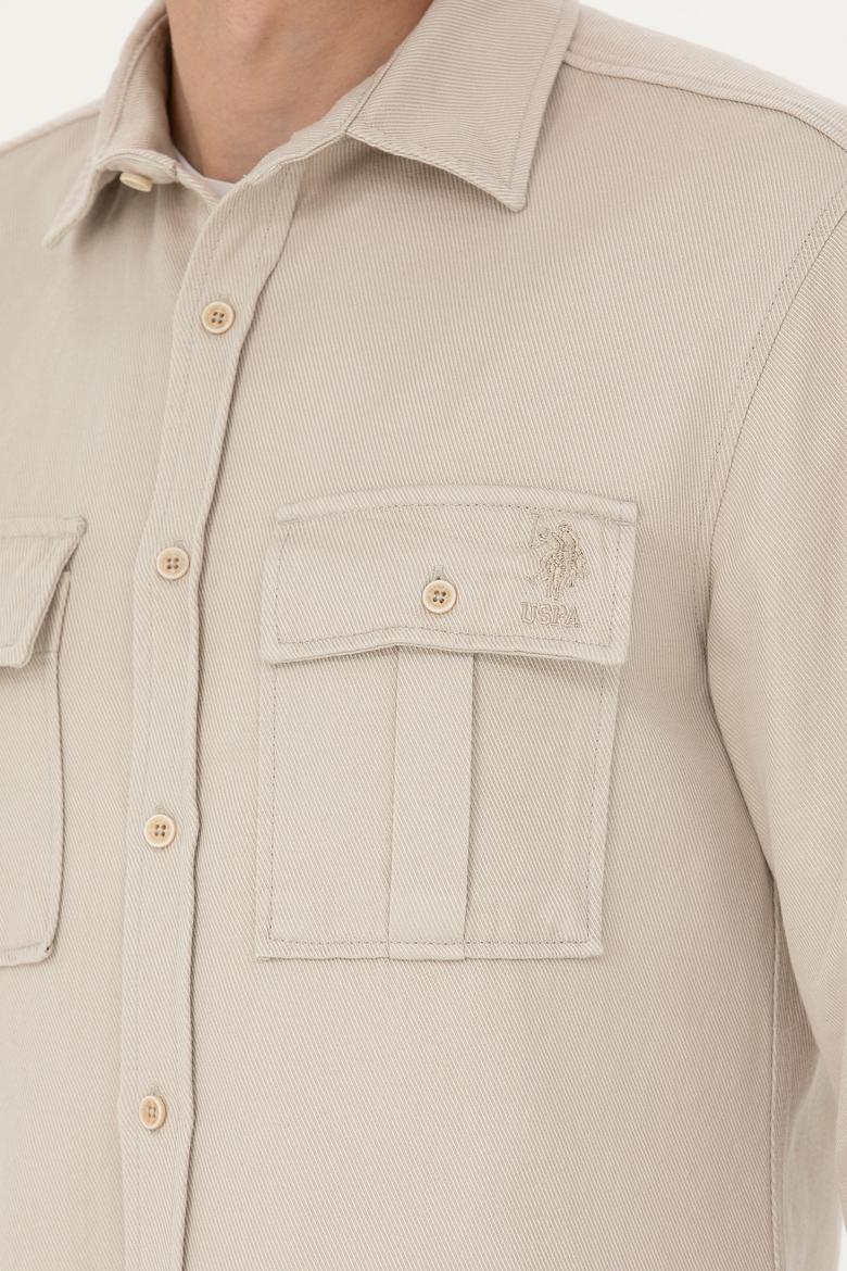 Erkek Taş Uzun Kollu Gömlek - 50272173025