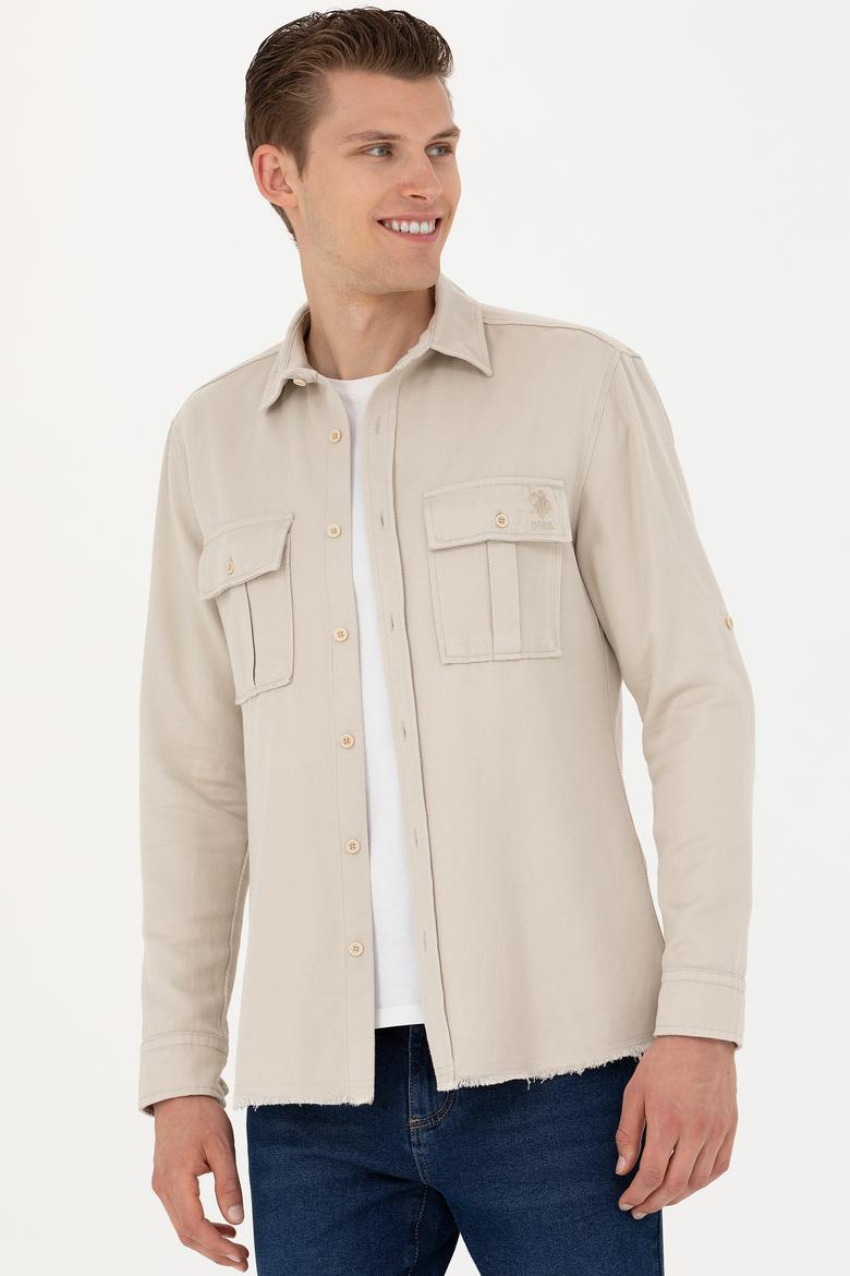 Erkek Taş Uzun Kollu Gömlek - 50272173025