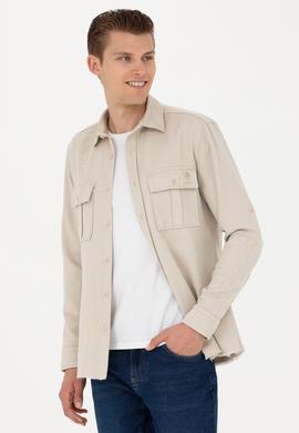 Erkek Taş Uzun Kollu Gömlek - 50272173025