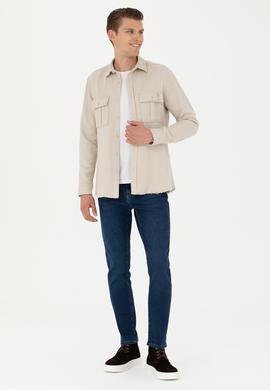 Erkek Taş Uzun Kollu Gömlek - 50272173025