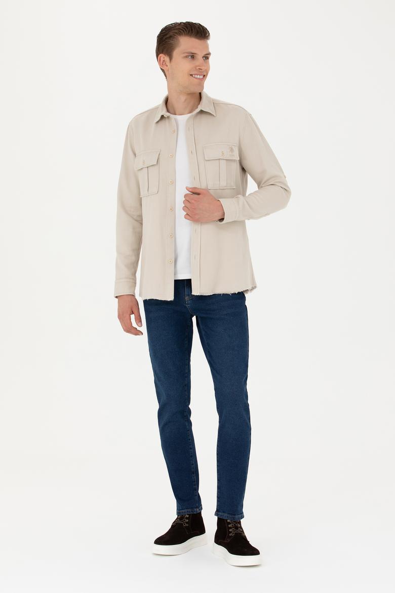 Erkek Taş Uzun Kollu Gömlek - 50272173025