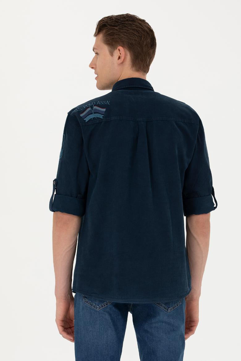 Erkek Lacivert Uzun Kollu Gömlek - 50272463030